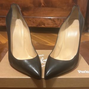 Christian Louboutin Black Leather Pumps